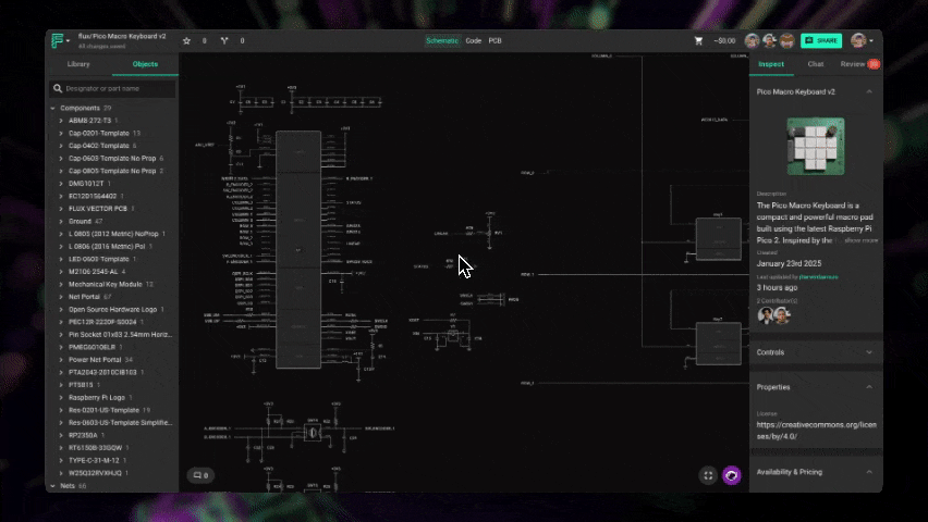 Copilot is responding to a user, explaining about a project