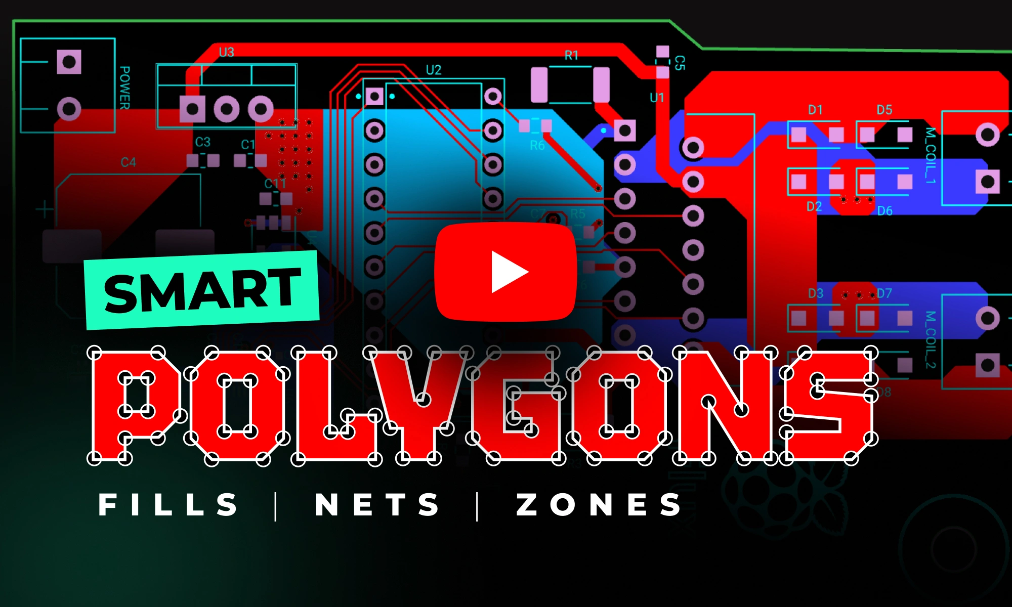 Advanced complex PCB boards using Flux's Smart Polygons