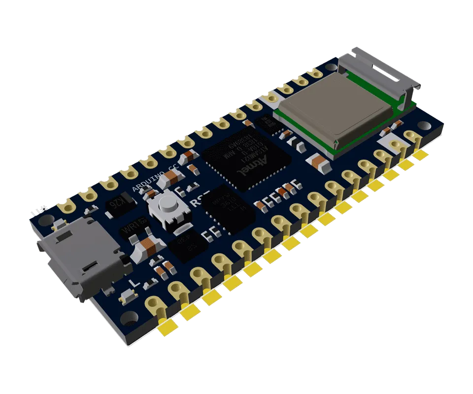 3D PCB view of the project