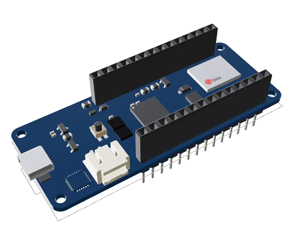 3D PCB view of the project