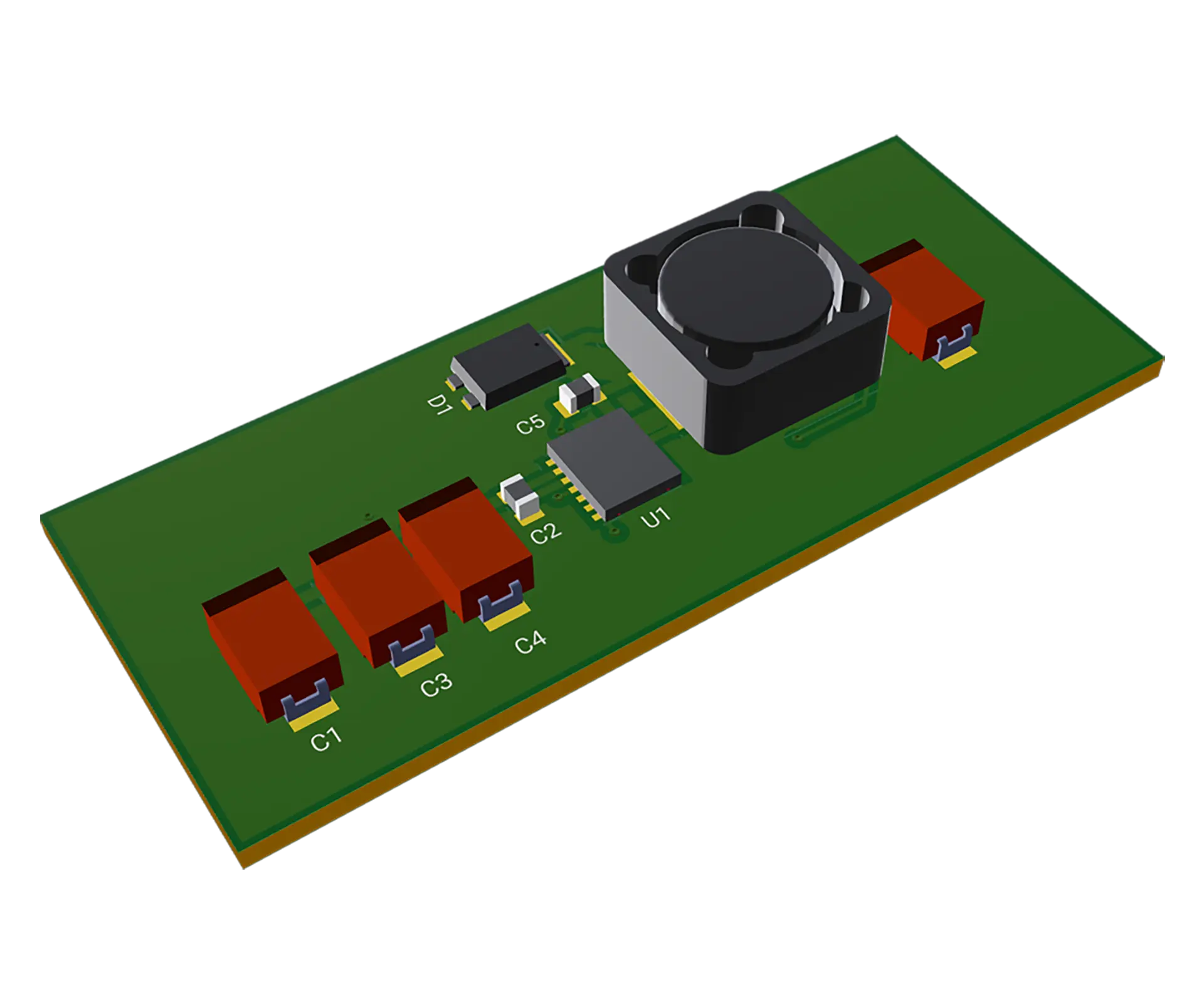 3D PCB view of LM2678SD-5.0 Module