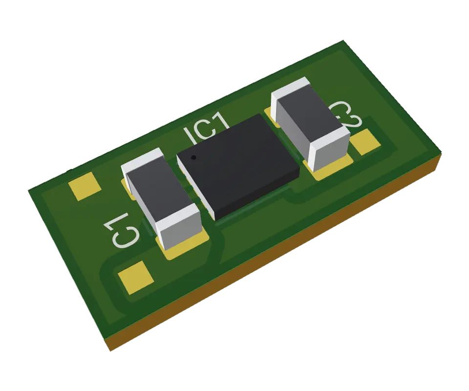 3D PCB view of LMZM23601 Module