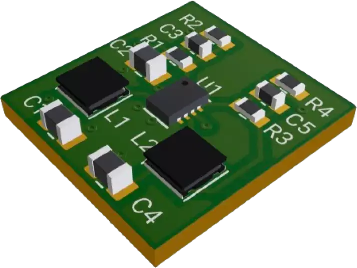 3D PCB view of the project