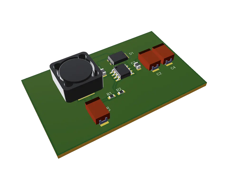 3D PCB view of TPS5420D Module