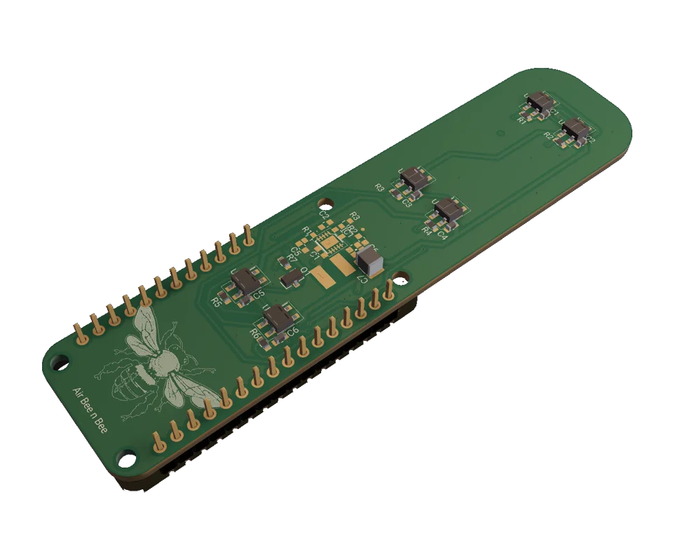 3D PCB view of the project