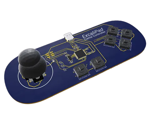 3D PCB view of the project