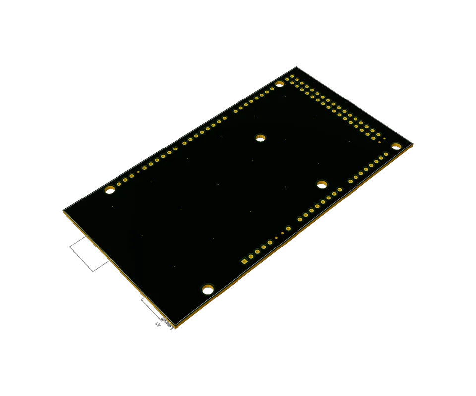 3D PCB view of the project