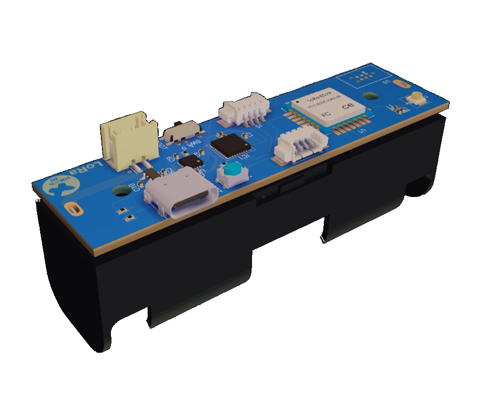 3D PCB view of the project