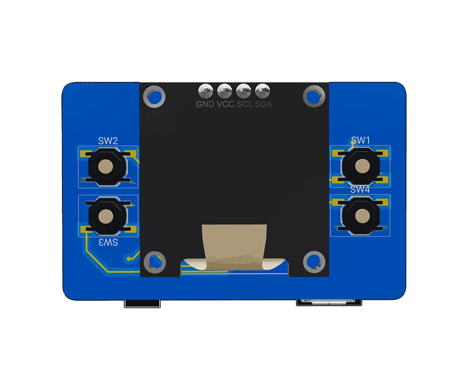 3D PCB view of Timelapse Timer