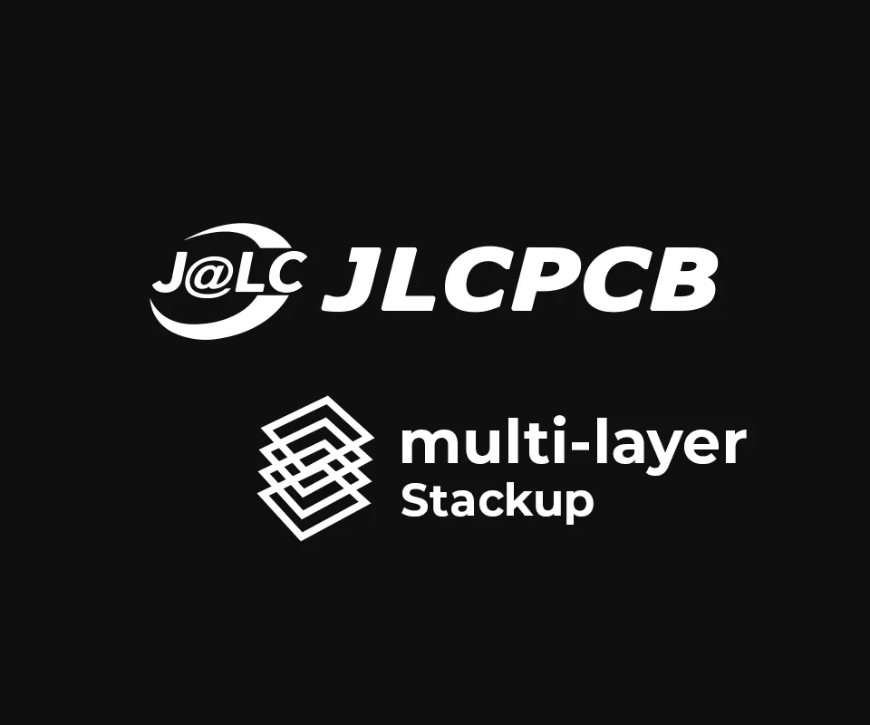 3D PCB view of JLCPCB Multi-layer Stackup