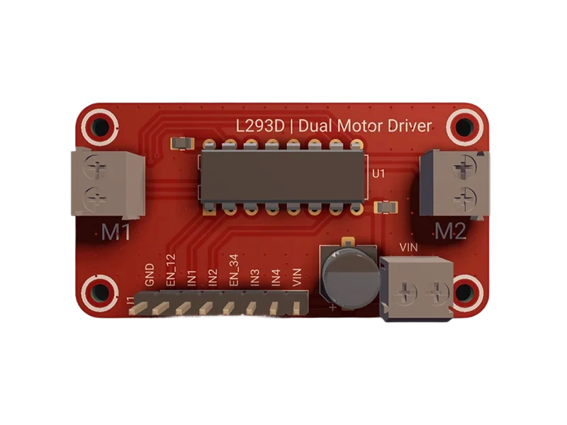 A pcb board of a simple motor controller made with Flux.